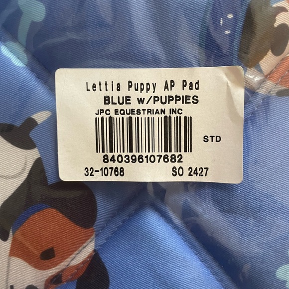 Lettia All Purpose Full Puppy Print Saddle Pad - Picture 3 of 8